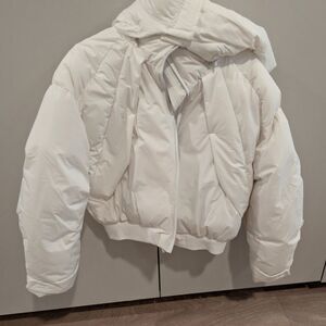 Forever 21 Classic White Puffer Jacket